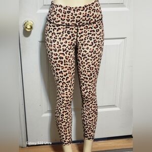 Fabletics Wild Print Leggings - Tan and Black